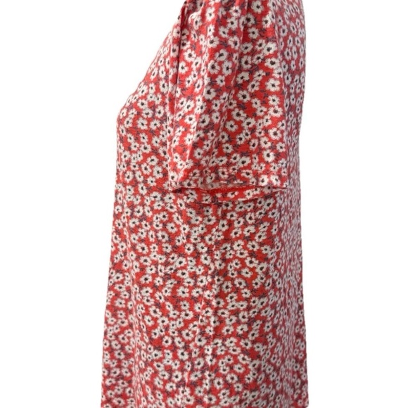 Lucky Brand Women's Multicolor Floral Short Sleeve Top, Size Medium - Picture 9 of 15